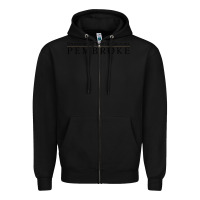 Black University of North Carolin Pembroke Zipper Hoodie - linhVisuals