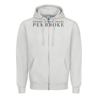Dove Grey University of North Carolin Pembroke Zipper Hoodie - linhVisuals