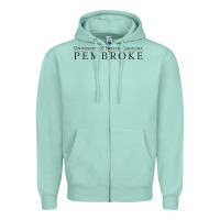 Seafoam University of North Carolin Pembroke Zipper Hoodie - linhVisuals