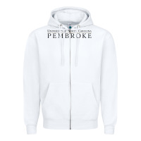 White University of North Carolin Pembroke Zipper Hoodie - linhVisuals