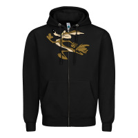 Black cayote Zipper Hoodie - linhVisuals