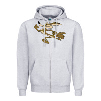 Heather Grey cayote Zipper Hoodie - linhVisuals