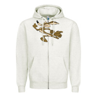 Oatmeal Heather cayote Zipper Hoodie - linhVisuals
