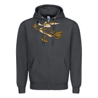 Smoke cayote Zipper Hoodie - linhVisuals