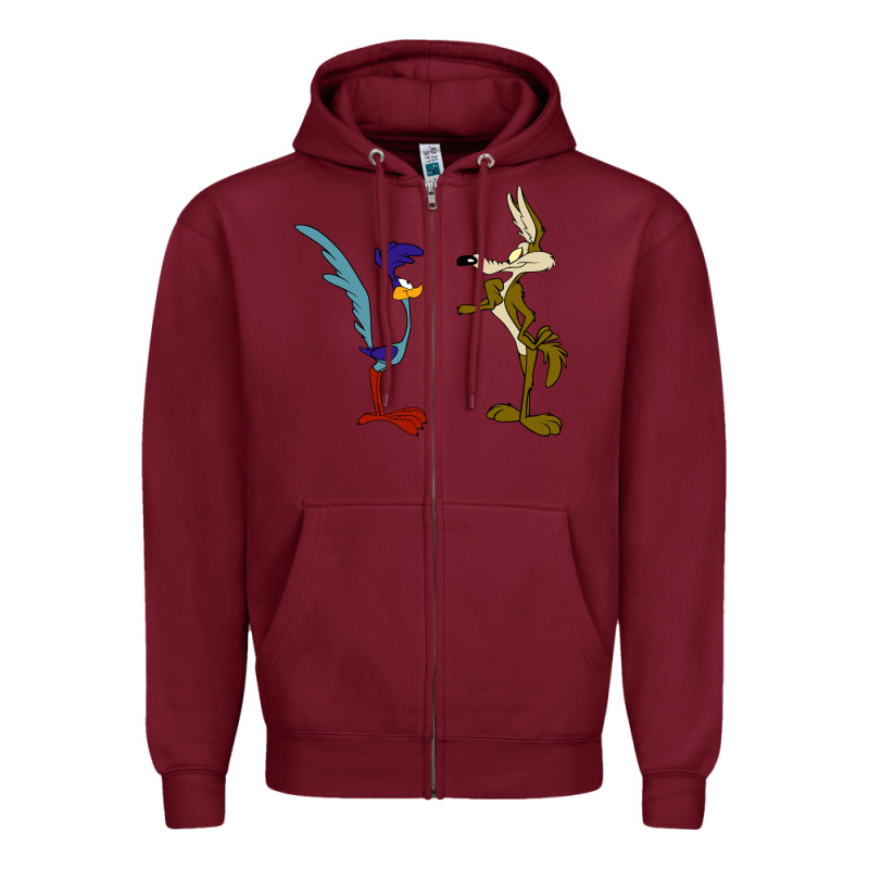 Coyote And The Road Runner Zipper Hoodie by linhVisuals | Teevron