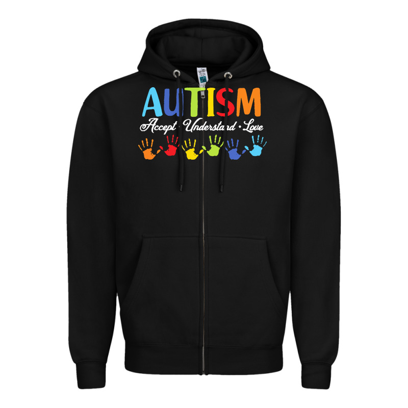 Autism T  Shirt Accept Understand Love Autism Awareness T  Shirt Zipper Hoodie by linhVisuals | Teevron