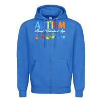 True Royal autism t  shirt accept understand love autism awareness t  shirt Zipper Hoodie - linhVisuals