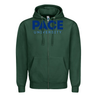 Sports Green Pace University Zipper Hoodie - linhVisuals