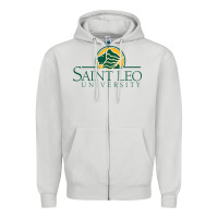 Dove Grey Saint Leo University Zipper Hoodie - linhVisuals