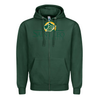 Sports Green Saint Leo University Zipper Hoodie - linhVisuals