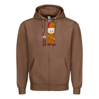 Chestnut elmer fudd Zipper Hoodie - linhVisuals