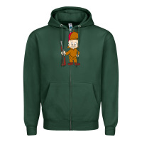 Sports Green elmer fudd Zipper Hoodie - linhVisuals