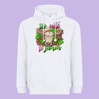 Too Cute To Pinch Charolais Calf Heavyweight Hoodie Designed By Ranaportraitstore