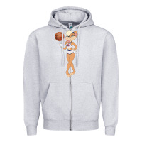 Heather Grey lola bunny Zipper Hoodie - linhVisuals
