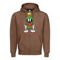 Chestnut marvin the martian Zipper Hoodie - linhVisuals