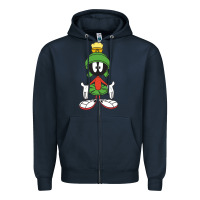 Navy marvin the martian Zipper Hoodie - linhVisuals