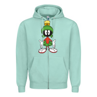 Seafoam marvin the martian Zipper Hoodie - linhVisuals