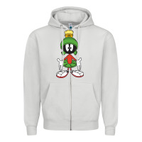 Dove Grey marvin the martian Zipper Hoodie - linhVisuals