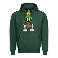 Sports Green marvin the martian Zipper Hoodie - linhVisuals