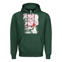 Sports Green japan t  shirt sakura cat t  shirt Zipper Hoodie - linhVisuals