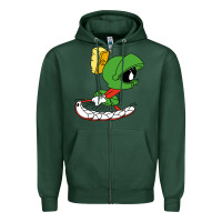 Sports Green marvin the martian Zipper Hoodie - linhVisuals