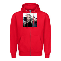 Red Mgk Zipper Hoodie - linhVisuals