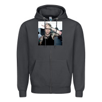 Smoke Mgk Zipper Hoodie - linhVisuals