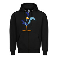 Black roadrunner Zipper Hoodie - linhVisuals