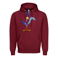 Burgundy roadrunner Zipper Hoodie - linhVisuals