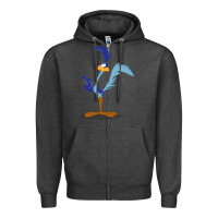 Charcoal Heather roadrunner Zipper Hoodie - linhVisuals