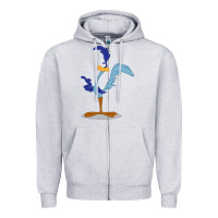 Heather Grey roadrunner Zipper Hoodie - linhVisuals