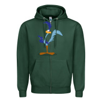 Sports Green roadrunner Zipper Hoodie - linhVisuals