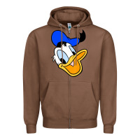Chestnut donal duck Zipper Hoodie - linhVisuals