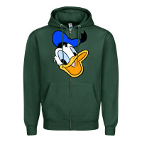 Sports Green donal duck Zipper Hoodie - linhVisuals