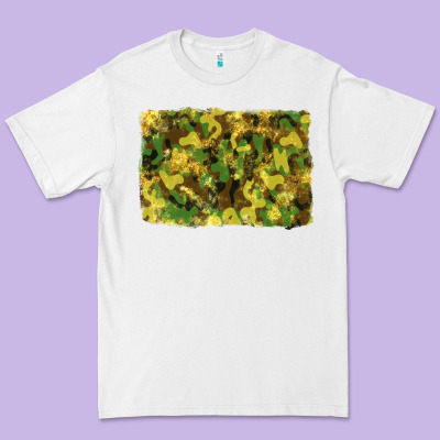 Camouflage Glitter Background Premium Tee Designed By Ranaportraitstore