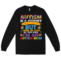 Black lil autism mom Long Sleeve Tee - CowhideDigitalArt