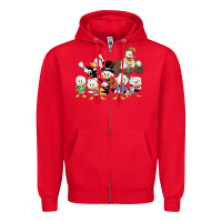 Red happy amazing ducktales Zipper Hoodie - linhVisuals