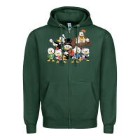Sports Green happy amazing ducktales Zipper Hoodie - linhVisuals