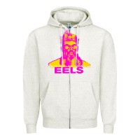 Oatmeal Heather eels artist müsïc Zipper Hoodie - linhVisuals