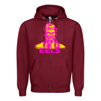 Burgundy eels artist müsïc Zipper Hoodie - linhVisuals