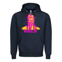 Navy eels artist müsïc Zipper Hoodie - linhVisuals