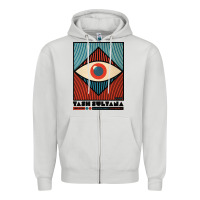 Dove Grey tash sultana müsïc Zipper Hoodie - linhVisuals