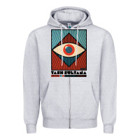 Heather Grey tash sultana müsïc Zipper Hoodie - linhVisuals