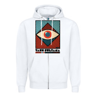 White tash sultana müsïc Zipper Hoodie - linhVisuals