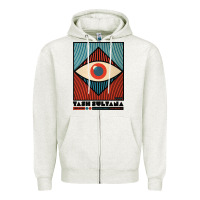 Oatmeal Heather tash sultana müsïc Zipper Hoodie - linhVisuals