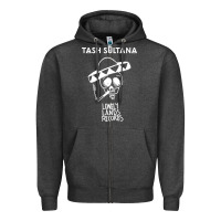 Charcoal Heather tash sultana müsïc Zipper Hoodie - linhVisuals