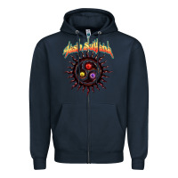 Navy tash sultana müsïc Zipper Hoodie - linhVisuals