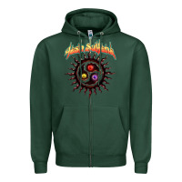 Sports Green tash sultana müsïc Zipper Hoodie - linhVisuals