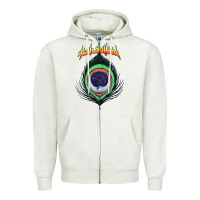 Oatmeal Heather tash sultana müsïc Zipper Hoodie - linhVisuals