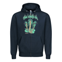 Navy tash sultana müsïc Zipper Hoodie - linhVisuals
